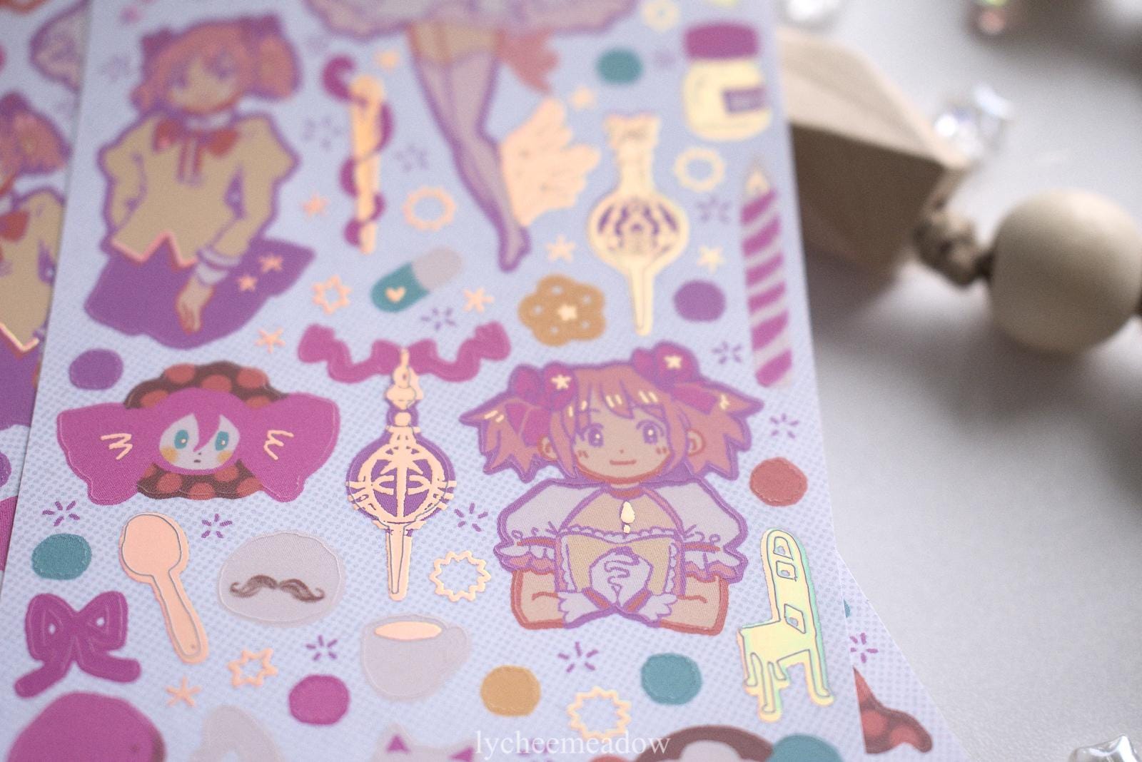 Pmmm Stickers Holographic Deco Sticker Sheet Vol. 2 | PMMM, Dorohedoro, Shinsekai ...