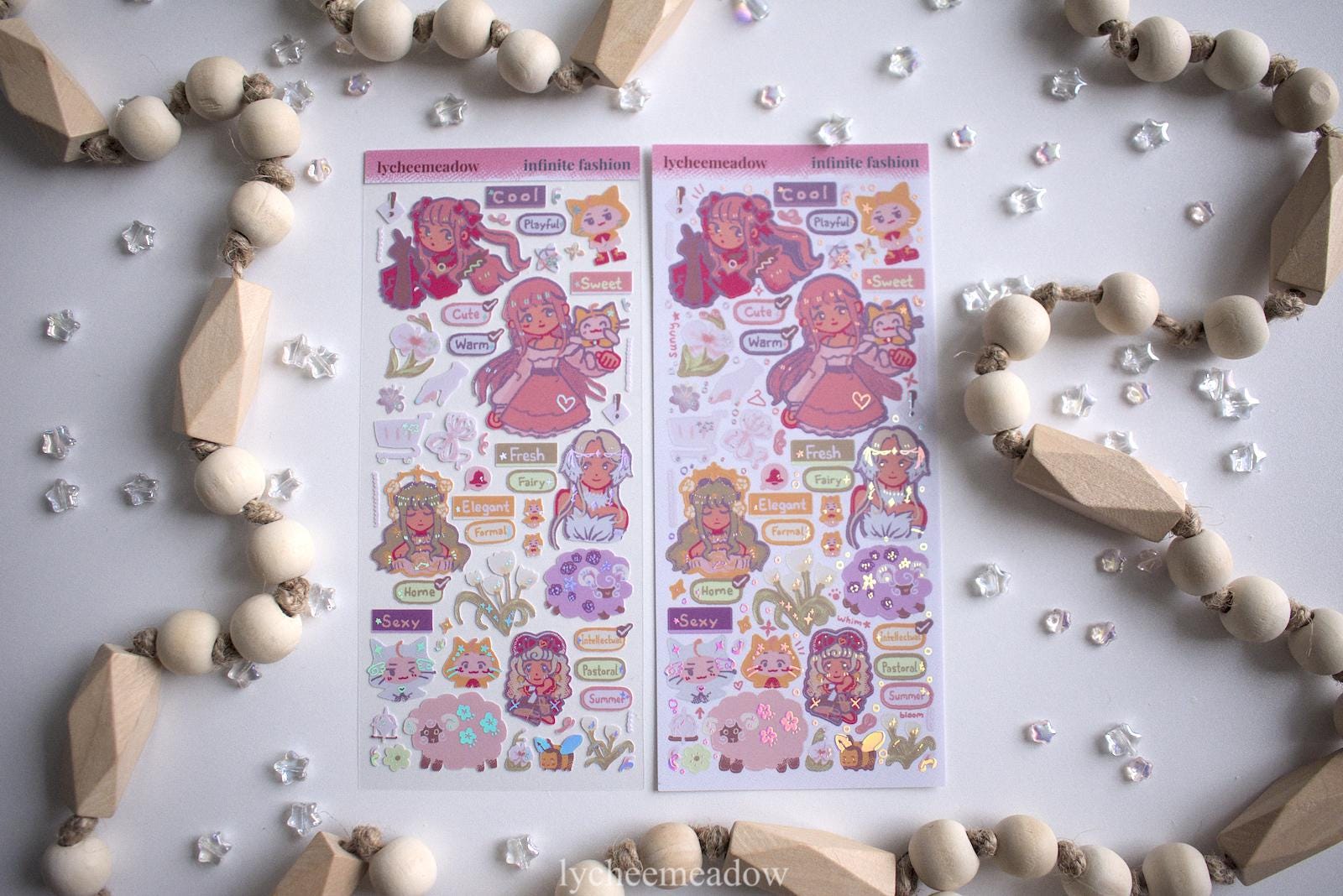 Infinity Sticker Holo Infinity Nikki Shiny Holographic Sticker Sheet | Waterproof - Etsy UK