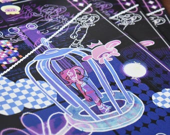 Póster impreso de Splatoon Side Order Agent 8