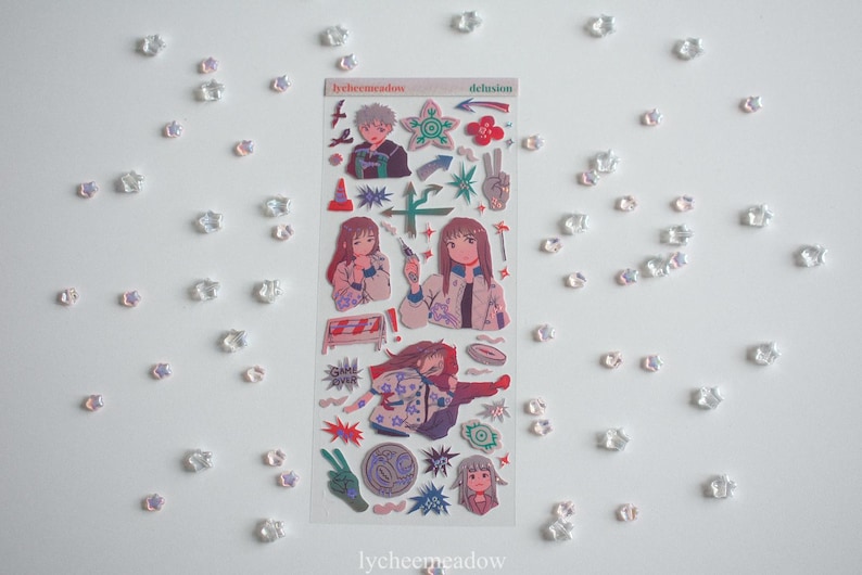 Delusion Graphics Sticker Heaven Delusion Kiruko/maru Shiny Holographic Sticker Sheet ...