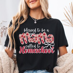 Comfort Colors Homeschool Mama Shirt, Gift for Homeschooler Mom, Homeschooling Life Shirt, Back to School Homeschool Gift, Home School Shirt