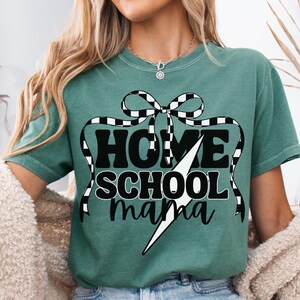 Comfort Colors Homeschool Mama Shirt, Gift for Homeschooler Mom, Homeschooling Life Shirt, Back to School Homeschool Gift, Home School Shirt