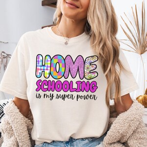 Comfort Colors Homeschool Mama Shirt, Gift for Homeschooler Mom, Homeschooling Life Shirt, Back to School Homeschool Gift for Teacher Mom