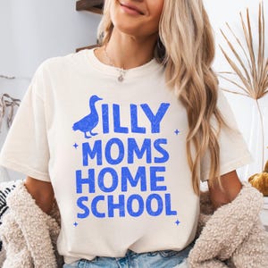 COMFORT COLORS Homeschool Shirt, Funny Homeschool Shirt, Homeschool Mama Tshirt, Homeschooling Tee, Christian Mom Back to School Goose Shirt