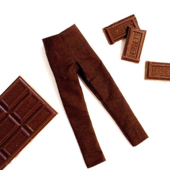 Chocolate Brown Skinny Pants for Blythe 