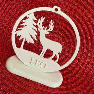 Marque place table de noël - transformable en boule de noël