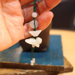 2025 Year of Snake, Jade Snake Accessories String, Light Green/Pale White Jade, Birth Animals, Chinese Zodiac, Birthday Gift