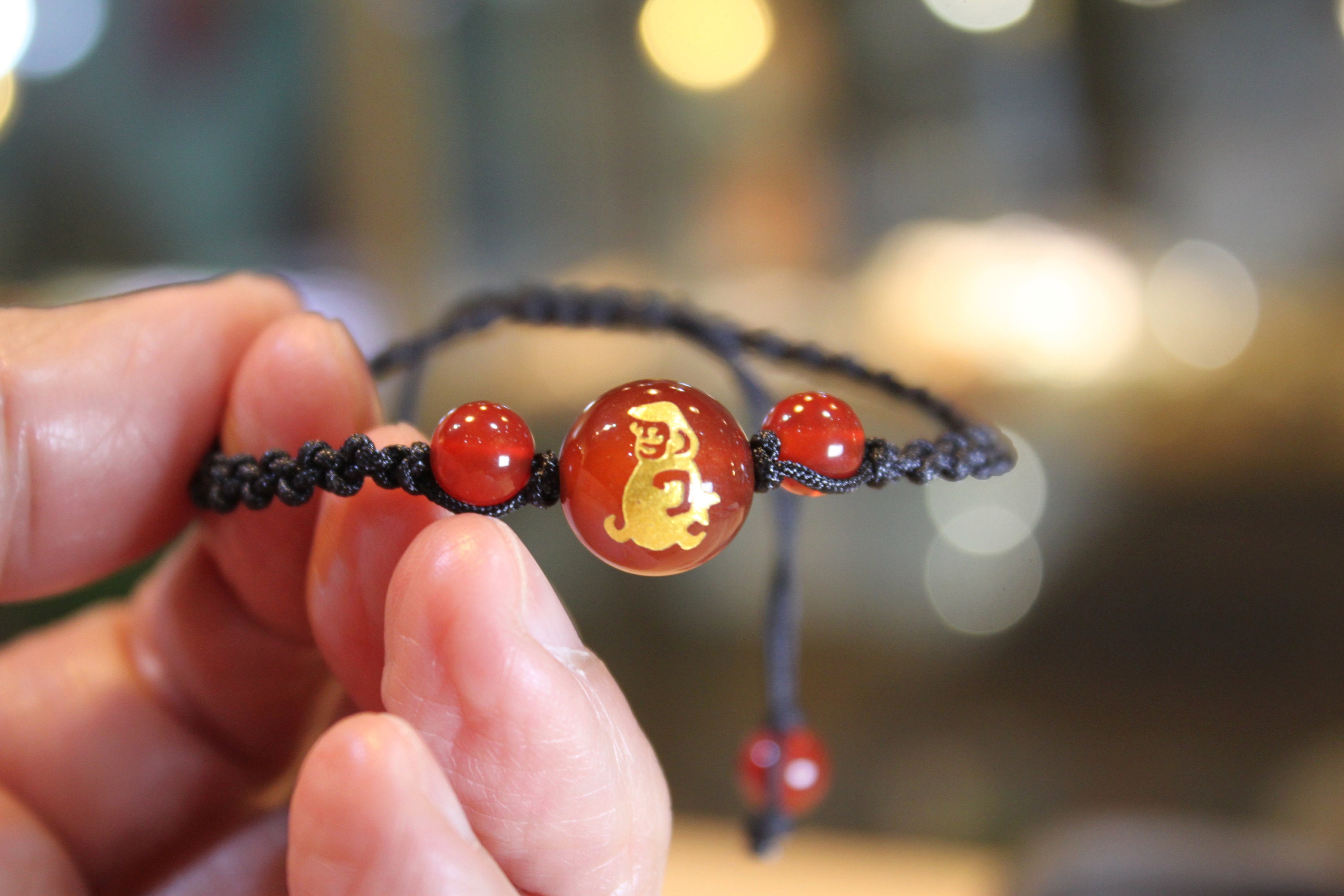 Red Agate Carved Monkey Bracelet, Handknotted Thread Bracelet, Birth  Animals, Chinese Zodiac, Birthday Gift - Etsy