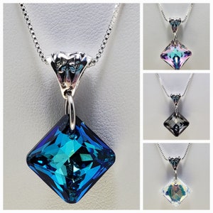 Princess Cut Austrian Crystal Necklace