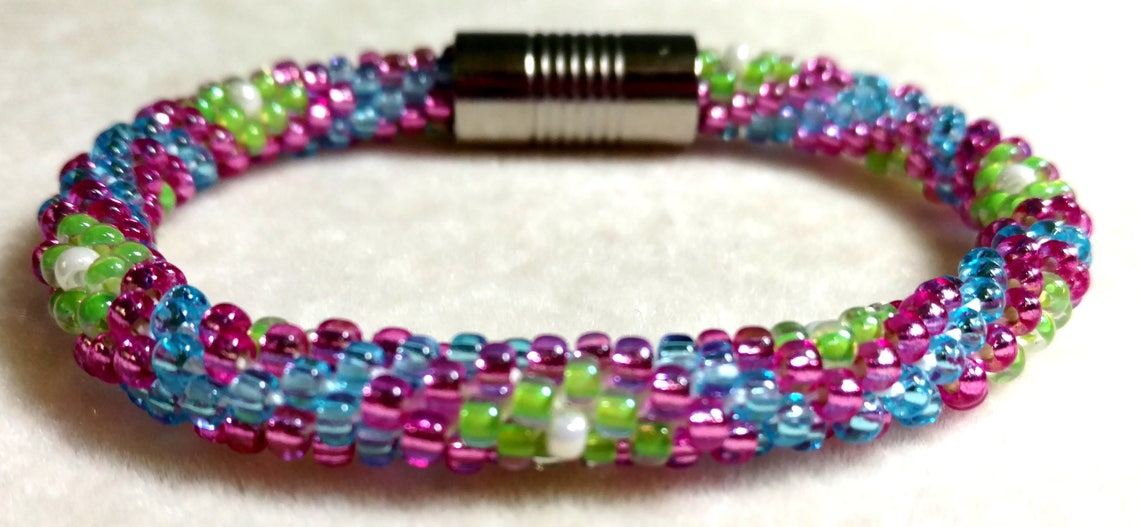 Kumihimo, PATTERN, 4 Color Diamond, Bracelet, PDF Download, Kumihimo