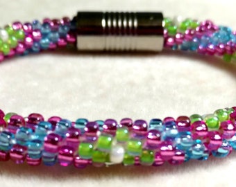 Kumihimo, PATROON, 4 kleuren diamant, armband, PDF-download, Kumihimo patroon