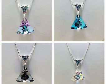 Triangle Cut Austrian Crystal Necklace