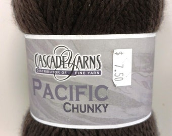 Cascade Yarn, Pacific Chunky, Acrylic, Wool, Soft, Brown, 42