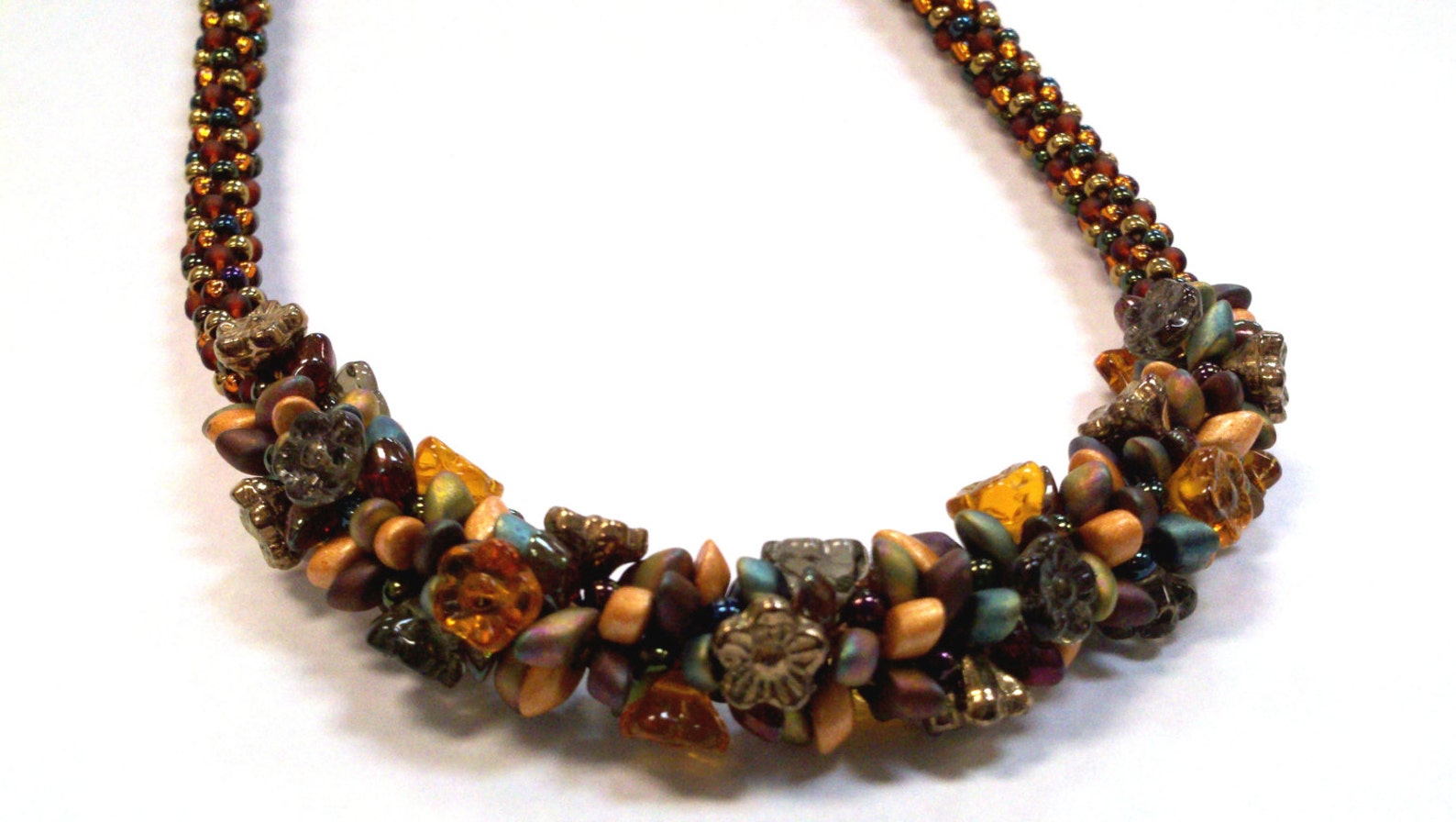 Kumihimo PATTERN Necklace PDF Download Flower Magatama Etsy