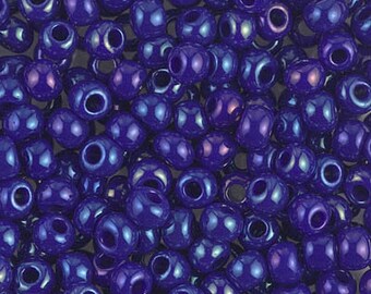 6/0 OP Cobalt Luster, Miyuki 6/0 Seed Beads, 6-1945