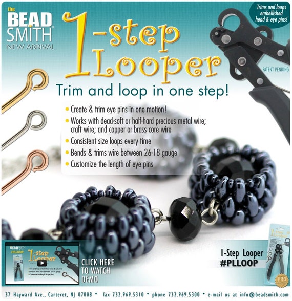 BeadSmith 1-Step Big Looper Plier, Makes 3mm Loops With 26-18 Gauge Wire 