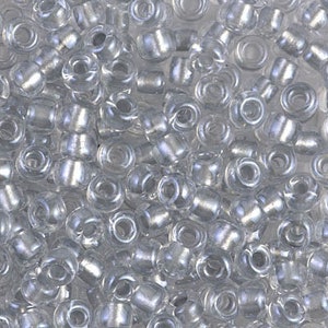 11-242, Miyuki 22g Pewter Lined Sparkle Crystal 11-242, Miyuki 22g Pewter Lined Sparkle Crystal