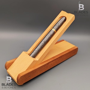 Hand Forged Damascus Steel Brass Metal Pen | Luxury Ballpoint | Wedding  Groomsman Gift | Free Wooden Box & Refill Artisan Pen - VALKRYN