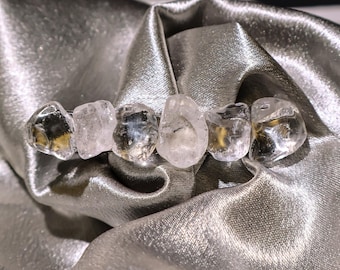 Clear Quartz/Amethyst Hair Clip, Gemstone Hair Accessory for Healing Energy, Third Eye and Crown Chakra Jewelry, Spiritual Gift