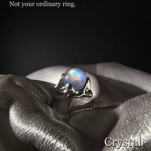 Pierścień Spinner | Pierścień Crystal Fidget | Pierścień Crystal Ball | Pierścień Gemstone Ball | Pierścień obrotowy | Pierścień Fortuny | Pierścień Szczęścia | Pierścień Feng Shui