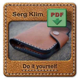 Leather Wallet pdf pattern, Wallet template, cardholder pattern pdf, compact Wallet pattern, leather pattern PDF, slim Wallet, PDF pattern