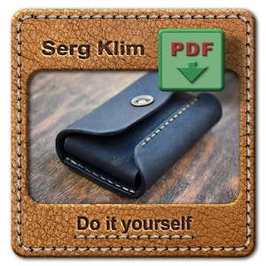 Minimalist Wallet Pattern, Wallet Pattern, Leather Wallet pdf pattern, cardholder pattern pdf, compact Wallet pattern, leather pattern PDF
