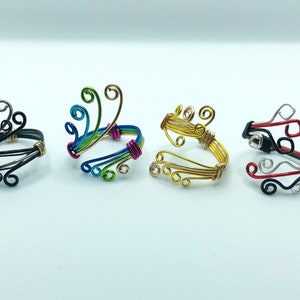Rising Guardians Inspired Adjustable Wire Rings