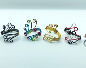 Rising Guardians Inspired Adjustable Wire Rings