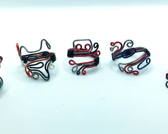 Galactic Guardians Hero Inspired Adjustable Wire Rings