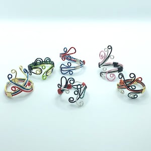 Pro Anime Hero Villain Inspired Adjustable Wire Rings