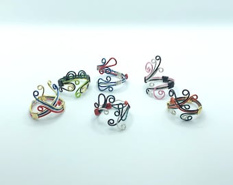 Pro Anime Hero Villain Inspired Adjustable Wire Rings