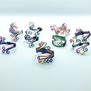 LGBTQ+ Themed Wire Rings