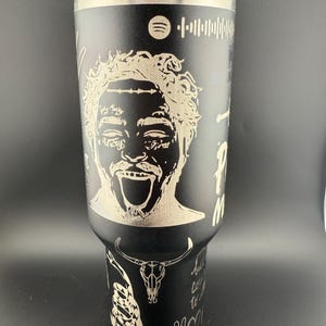 Stanley Quencher - Post Malone Themed Engraved Stanley Tumbler