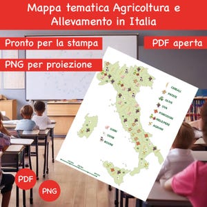 Thematic map Agriculture and Livestock Italy