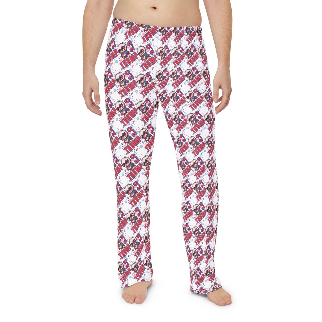 Ballot Ruffwear Trump Pajama Pants, MAGA 2024 Election Gift, Red White and Blue Lounge ...