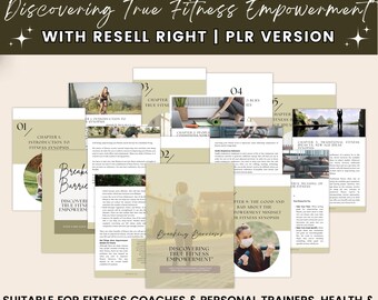 Fitness Mindset Ebook: Resell Rights Coaching Program (Canva Template)
