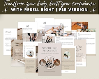 Weight Loss Coaching Program: Rebrandable Ebook Canva Template
