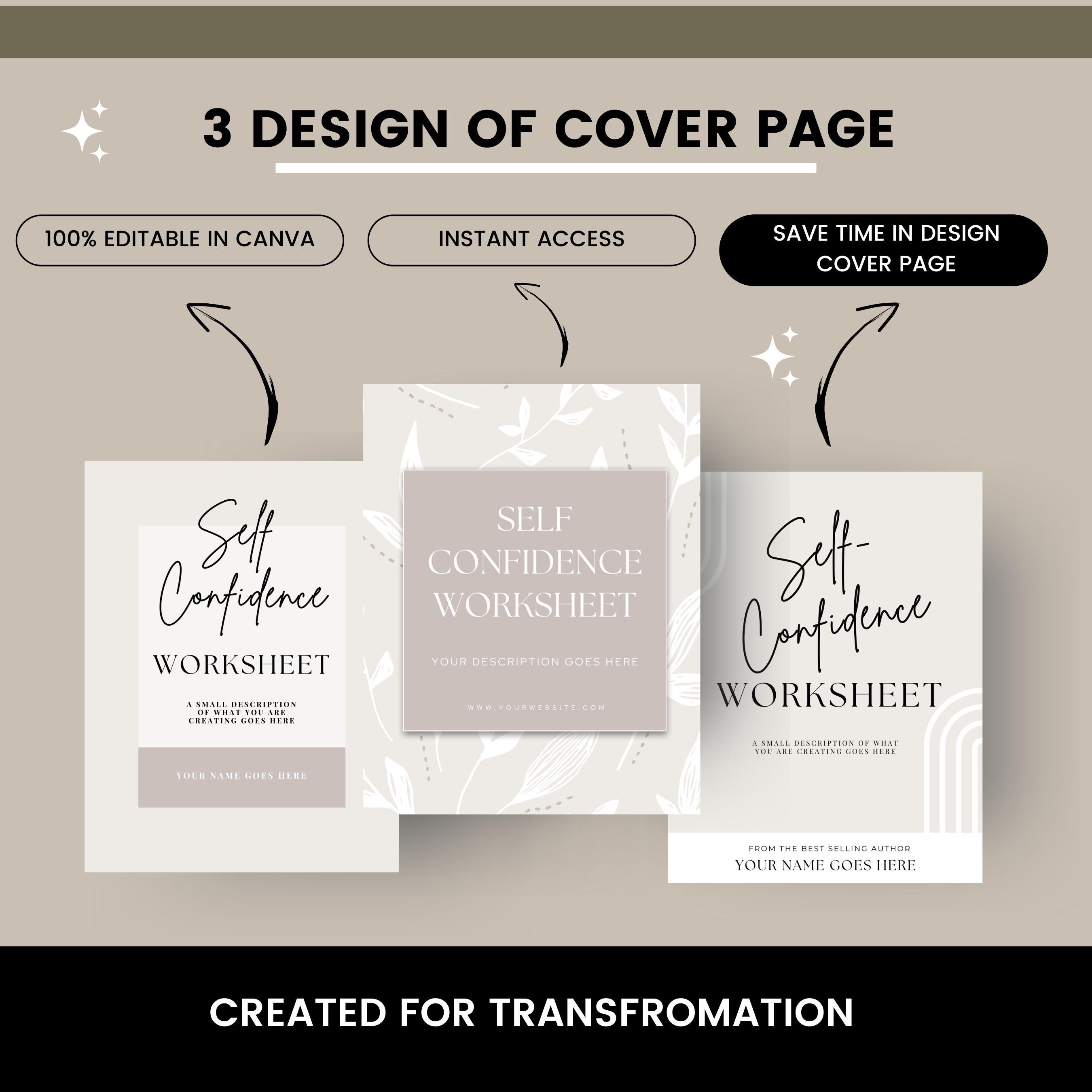 Done for You Self Confidence Worksheet, Brandable Coaching Program ...