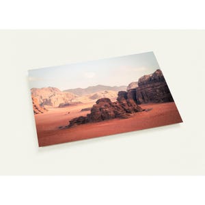 Paquete de 10 postales de Wadi Rum. Tamaño: 10,5 x 14,8 cm