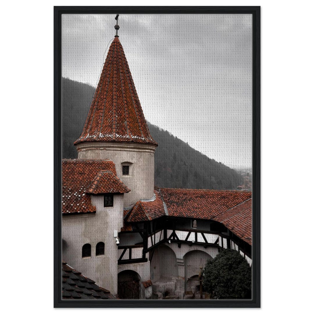 Bran Castle Print - Dark Academia Wall Art, Gothic Home Decor, Dracula ...