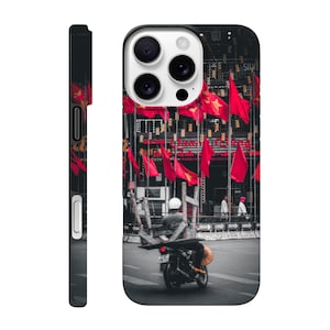 Urban Vietnam: The Rider and the Flags Tough iPhone case