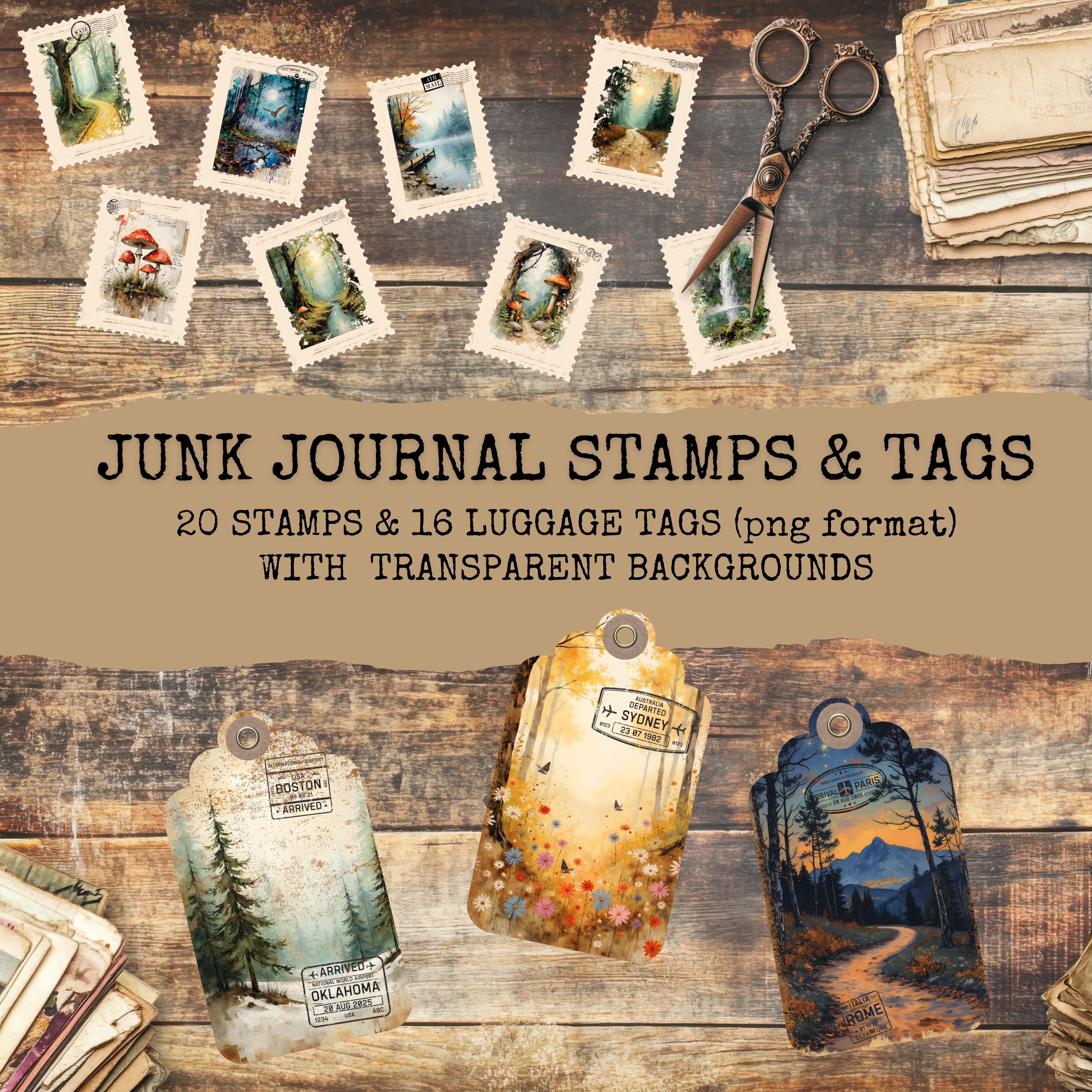 Forest Junk Journal Kit, Woodland Botanical Digital Sheet, Forest ...