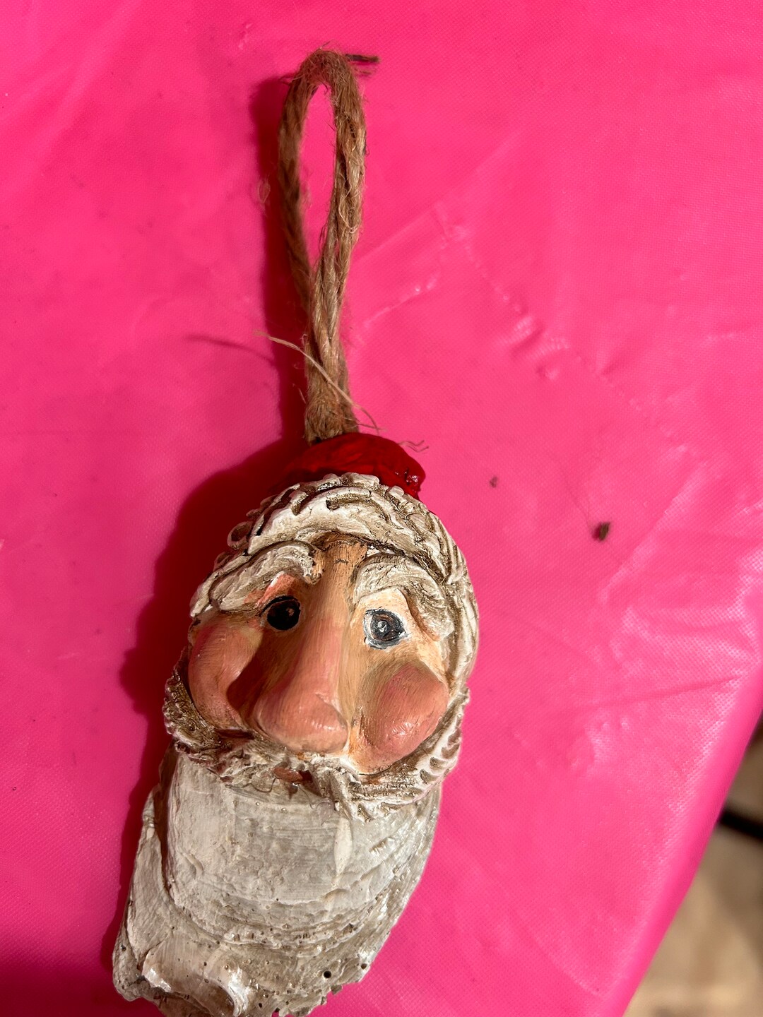 Octillery Santa Santa Oyster Shell Ornaments - Etsy