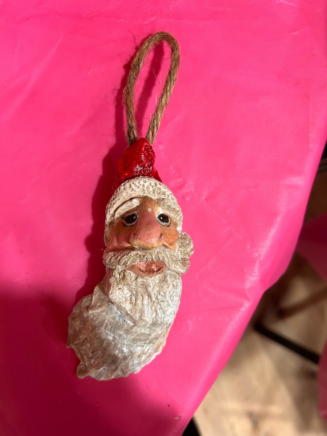 Octillery Santa Santa Oyster Shell Ornaments - Etsy