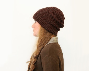 KNITTING PATTERN — Worsted bramble stitch hat / Bailey toque — PDF