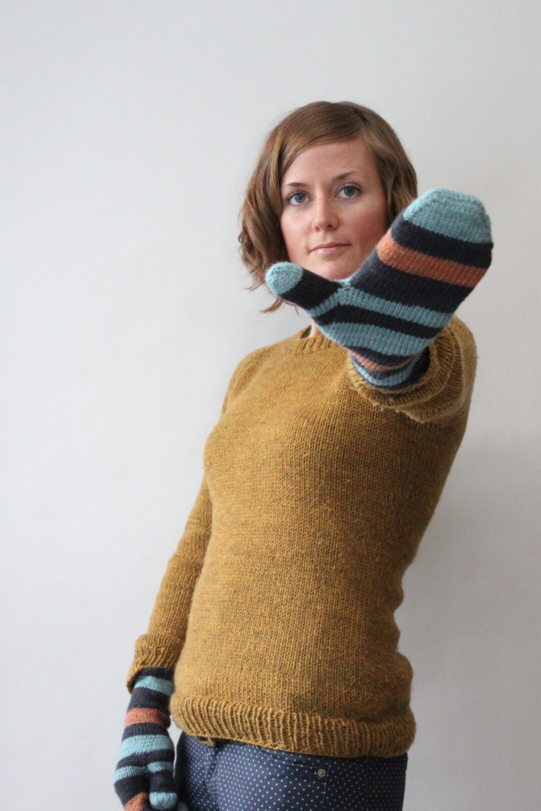 KNITTING PATTERN // Linden Mittens // Fingering and Sport Self-striping ...