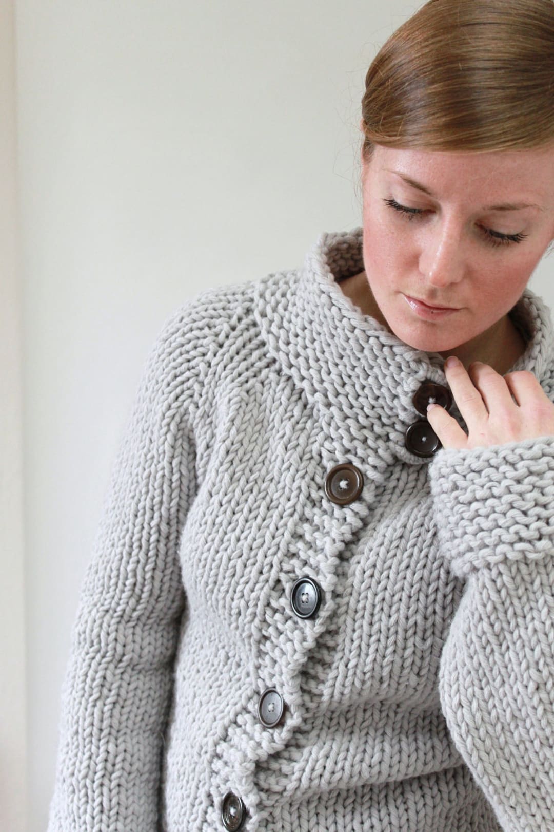 KNITTING PATTERN Top-down Super Bulky Sweater / Twiggy Cardigan PDF - Etsy