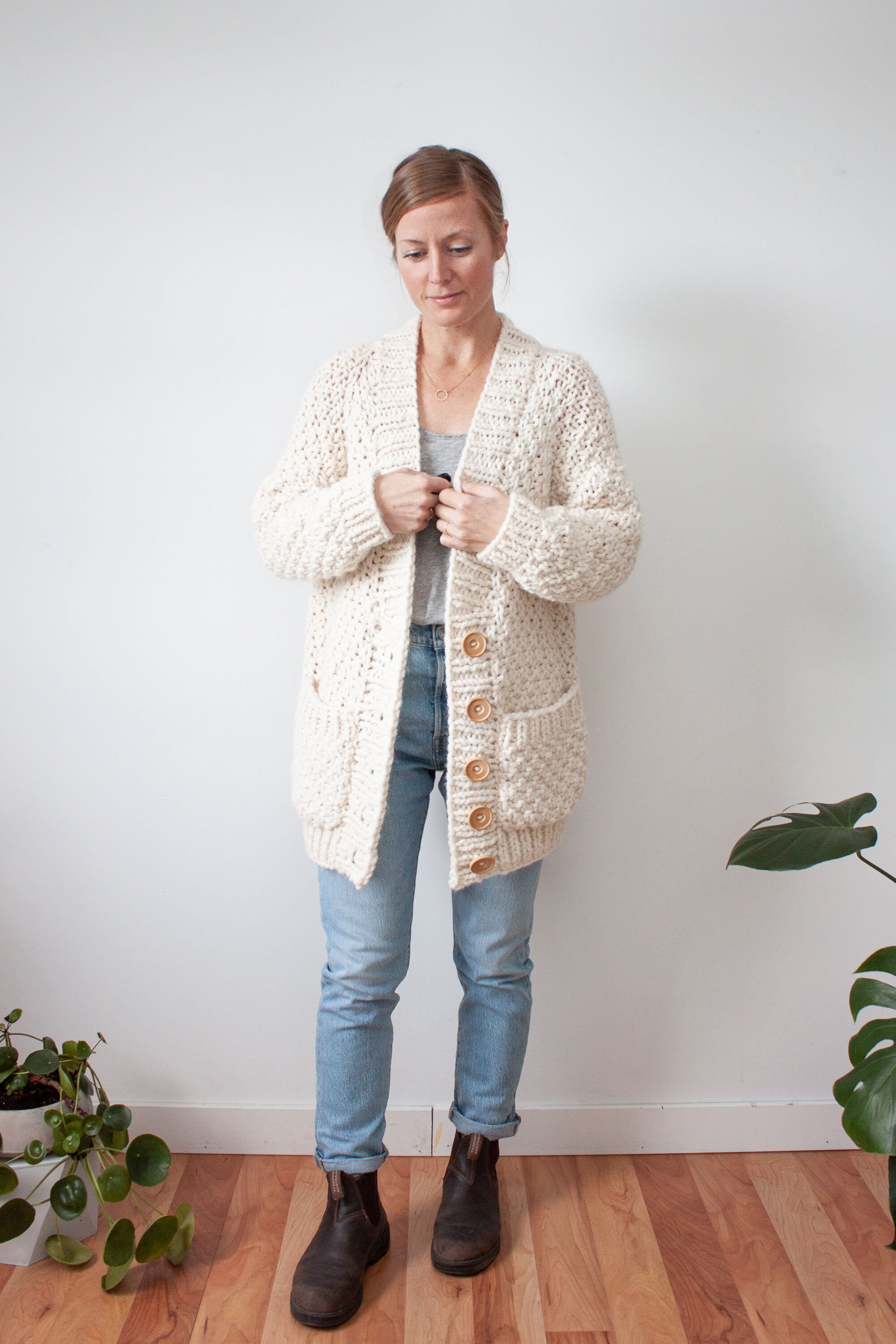 【wirrow】BULKY YARN KNIT CARDIGAN wirrow】BULKY YARN KNIT CARDIGAN Haze Cardigan | Women's Knitting