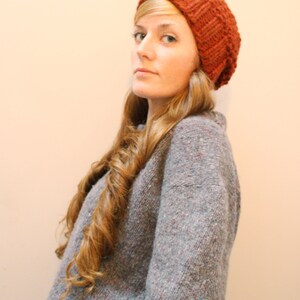 KNITTING PATTERN Easy fast seed stitch super bulky / Autumn hat PDF image 5