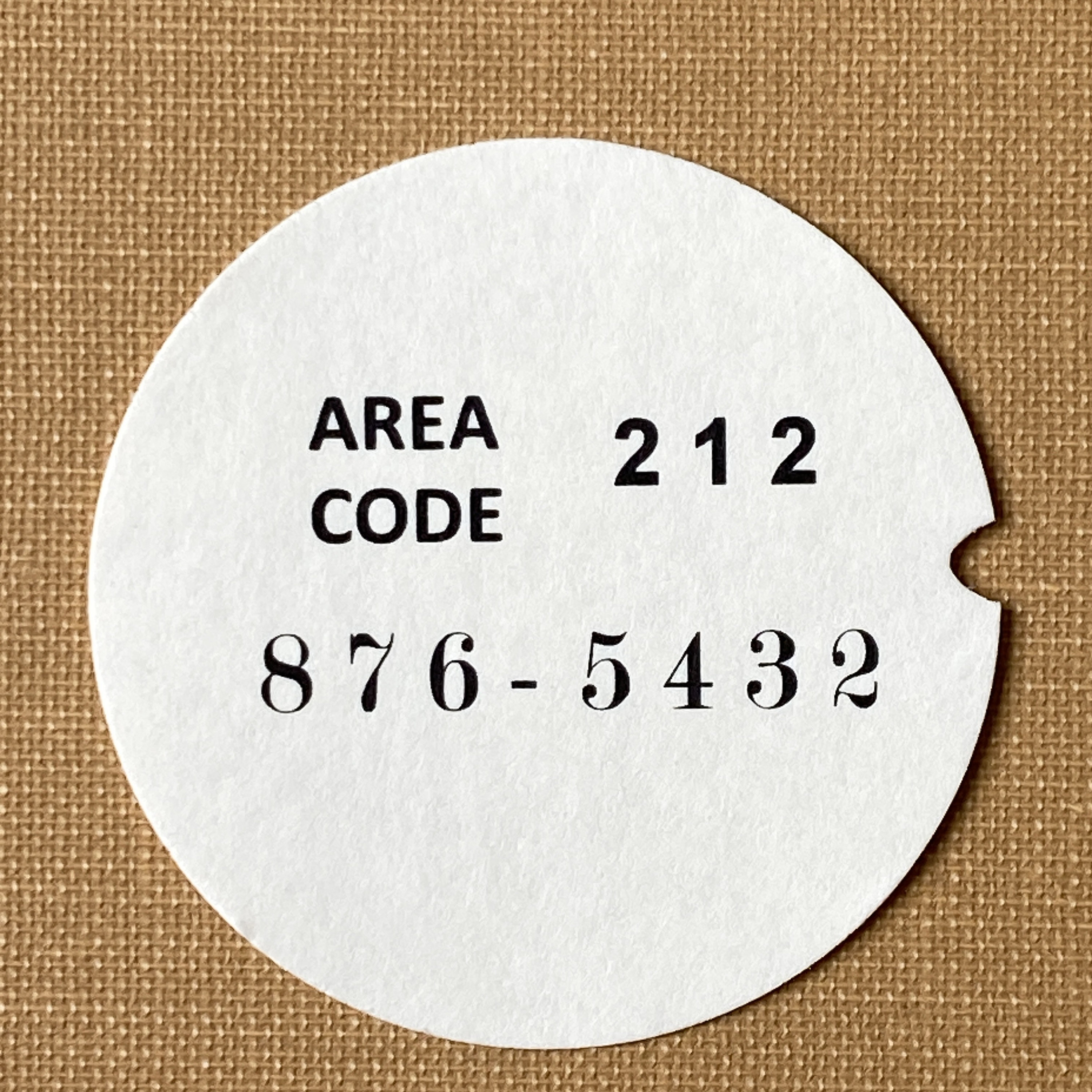 Custom Telephone Number Dial Card for Rotary Phone Etsy